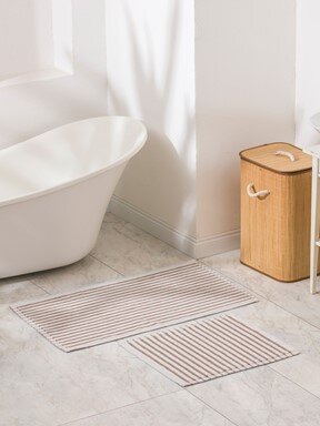 Banyo Paspası SİYAH ÇİZGİLİ
