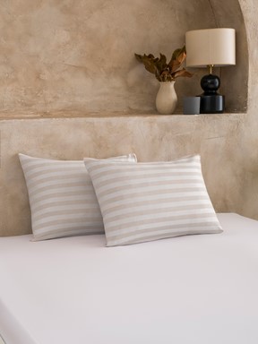 Yastık Kılıfı GRİ ÇİZGİLİ