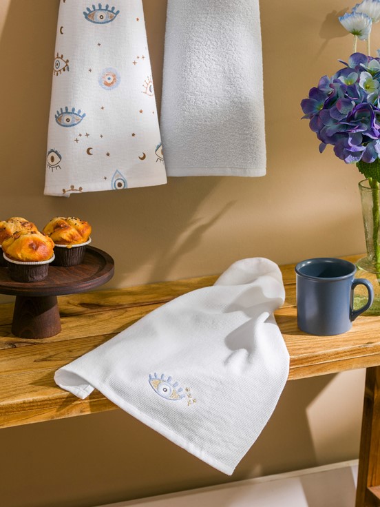 Kurulama Bezi MAVİ BASKILI