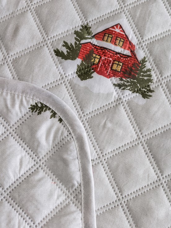 Çift Kişilik Yatak Örtüsü KARIŞIK BASKILI