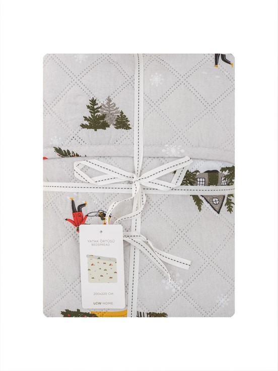 Çift Kişilik Yatak Örtüsü KARIŞIK BASKILI