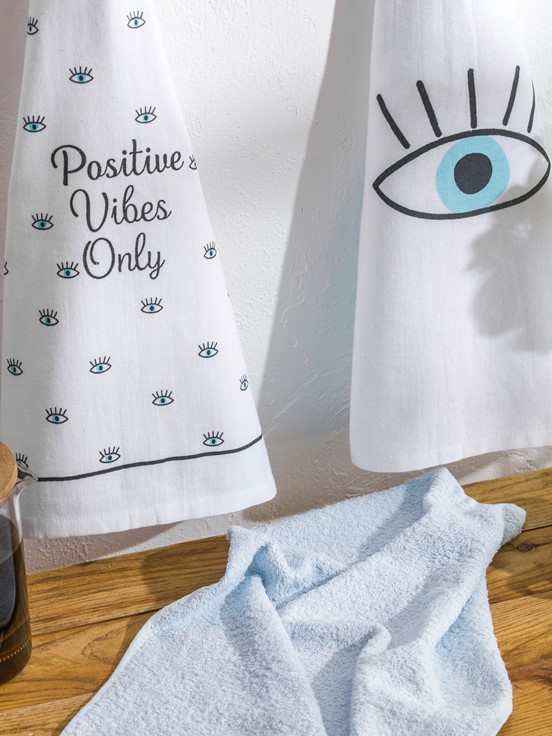 Kurulama Bezi MAVİ BASKILI