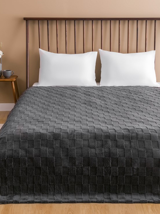 Çift Kişilik Battaniye ANTRASİT