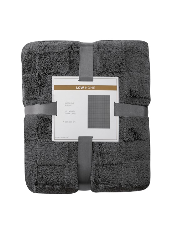 Çift Kişilik Battaniye ANTRASİT