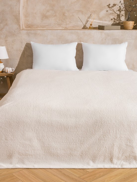 Çift Kişilik Battaniye EKRU