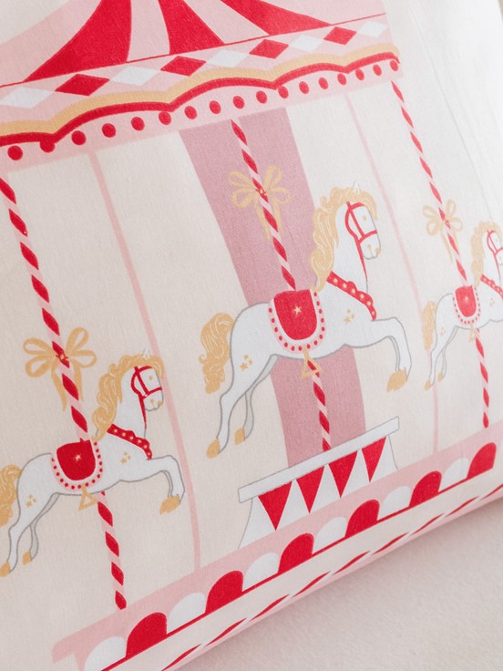 Yastık Kılıfı PEMBE BASKILI