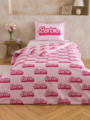 Tek Kişilik Nevresim Seti PEMBE BASKILI