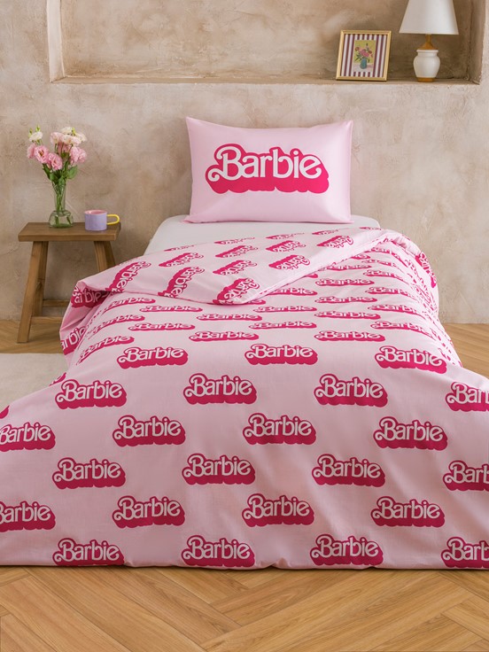 Tek Kişilik Nevresim Seti PEMBE BASKILI