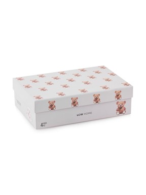 Ayı Teddy Baskılı 2 Kişilik Porselen Kahve Fincan Takımı 90 ml KARIŞIK