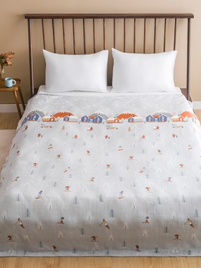 Çift Kişilik Battaniye KARIŞIK BASKILI