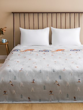 Çift Kişilik Battaniye KARIŞIK BASKILI