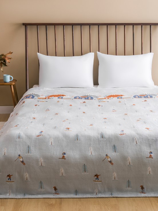 Çift Kişilik Battaniye KARIŞIK BASKILI