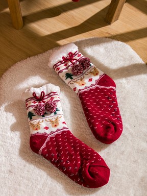 Ev Çorabı MAT KIRMIZI