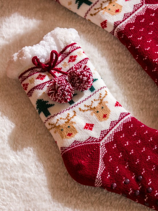 Ev Çorabı MAT KIRMIZI