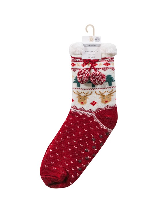 Ev Çorabı MAT KIRMIZI