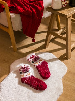 Ev Çorabı MAT KIRMIZI