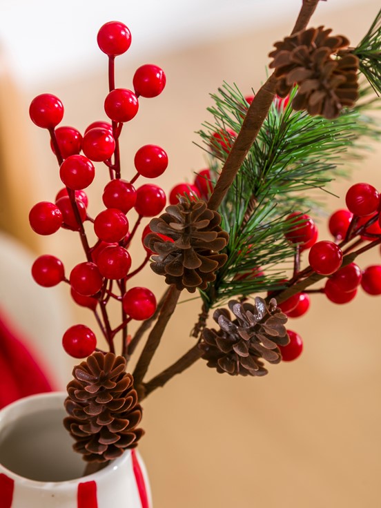 Yapay Çiçek KIRMIZI BASKILI