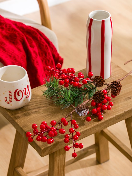 Yapay Çiçek KIRMIZI BASKILI