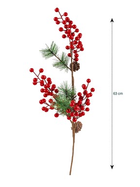 Yapay Çiçek KIRMIZI BASKILI