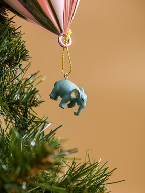 Yılbaşı Süsü PEMBE BASKILI