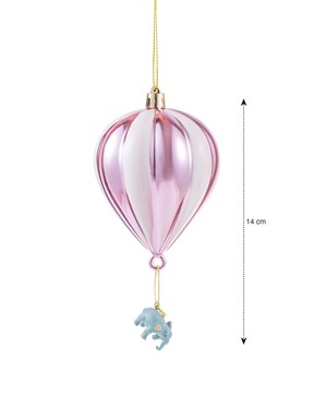 Yılbaşı Süsü PEMBE BASKILI