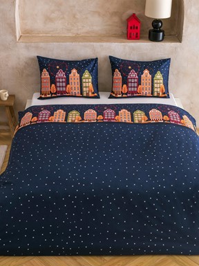 Çift Kişilik Nevresim Seti KARIŞIK BASKILI