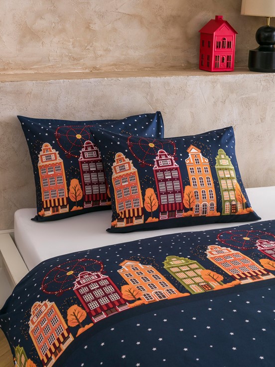 Çift Kişilik Nevresim Seti KARIŞIK BASKILI