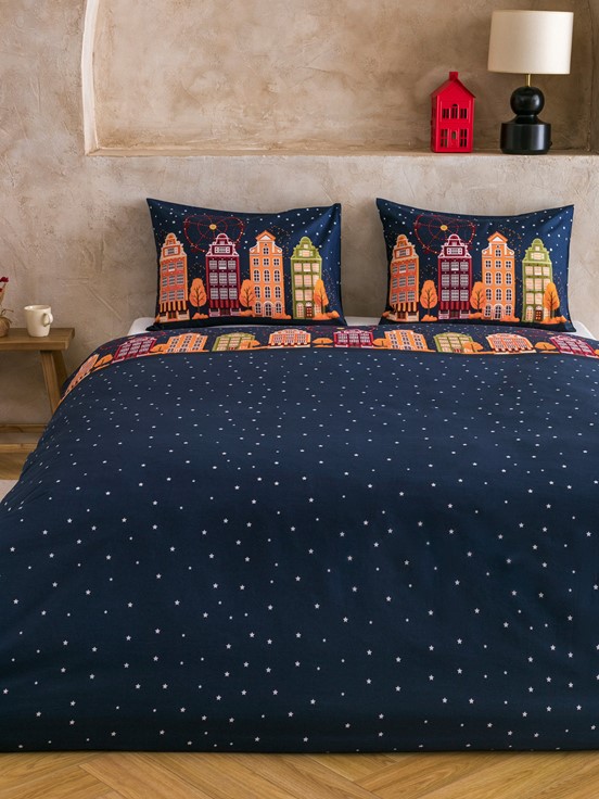 Çift Kişilik Nevresim Seti KARIŞIK BASKILI