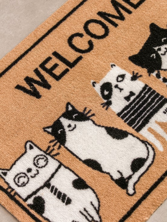 Kapı Önü Paspası SİYAH BASKILI