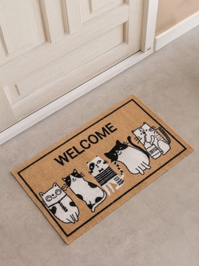 Kapı Önü Paspası SİYAH BASKILI