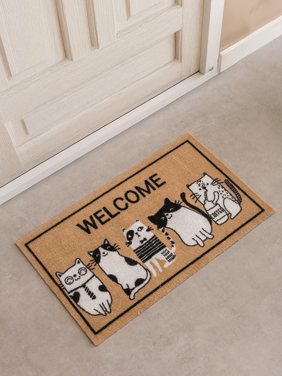 Kapı Önü Paspası SİYAH BASKILI