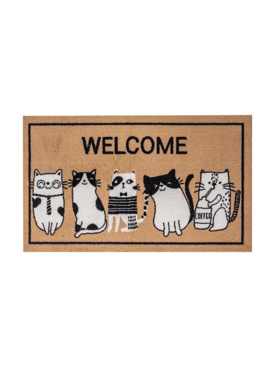 Kapı Önü Paspası SİYAH BASKILI