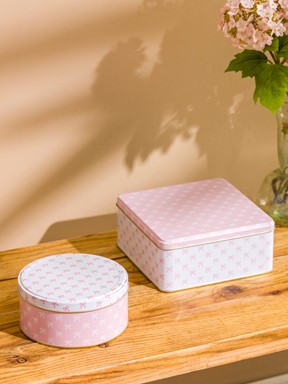 Saklama Kabı PEMBE BASKILI