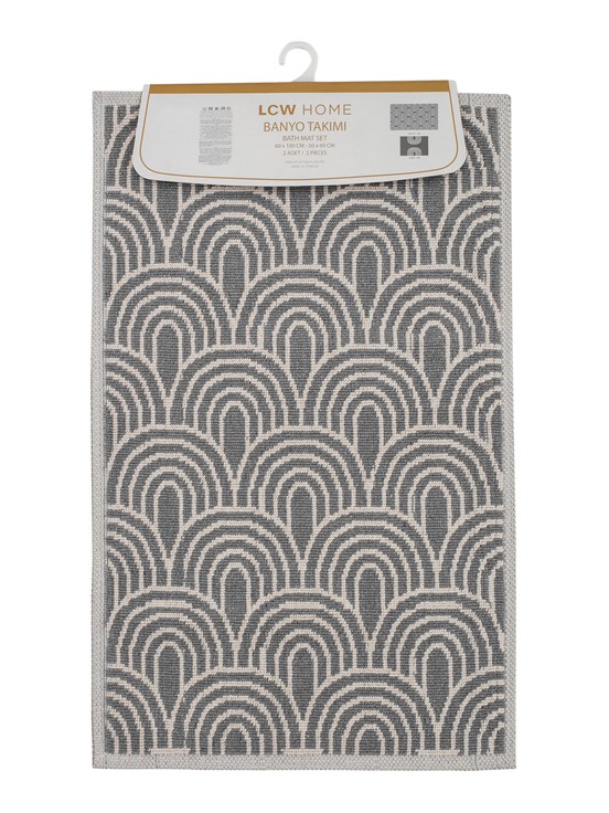 Banyo Paspası GRİ BASKILI