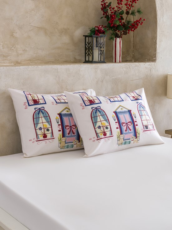 Yastık Kılıfı KARIŞIK BASKILI