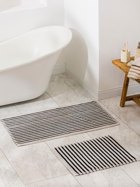 Banyo Paspası SİYAH ÇİZGİLİ