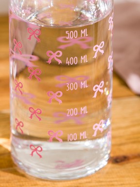 Sürahi PEMBE BASKILI