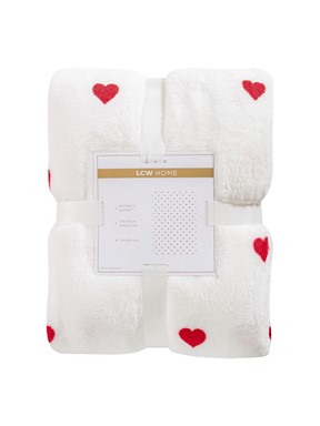 Tek Kişilik Battaniye KIRMIZI BASKILI