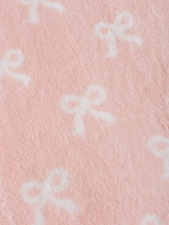 Tek Kişilik Battaniye PEMBE BASKILI