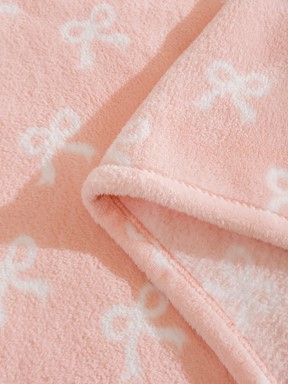 Çift Kişilik Battaniye PEMBE BASKILI