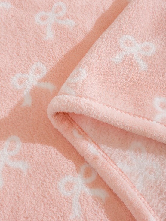 Çift Kişilik Battaniye PEMBE BASKILI