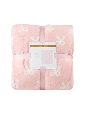 Çift Kişilik Battaniye PEMBE BASKILI