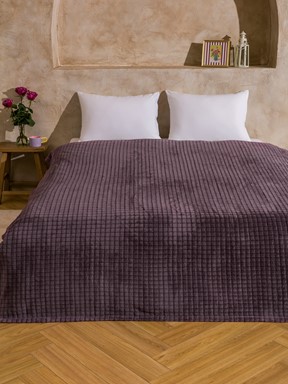 Çift Kişilik Battaniye AÇIK ANTRASİT