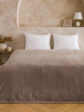 Çift Kişilik Battaniye AÇIK ANTRASİT