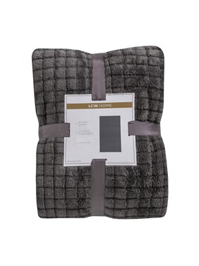 Çift Kişilik Battaniye AÇIK ANTRASİT