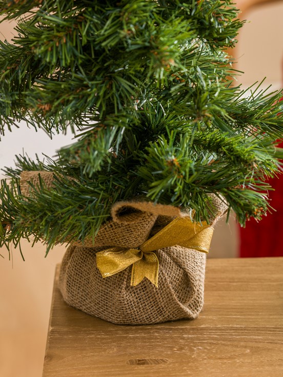 Dekoratif Çam Ağacı 60 cm YEŞİL BASKILI