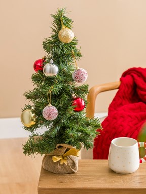 Dekoratif Çam Ağacı 60 cm YEŞİL BASKILI