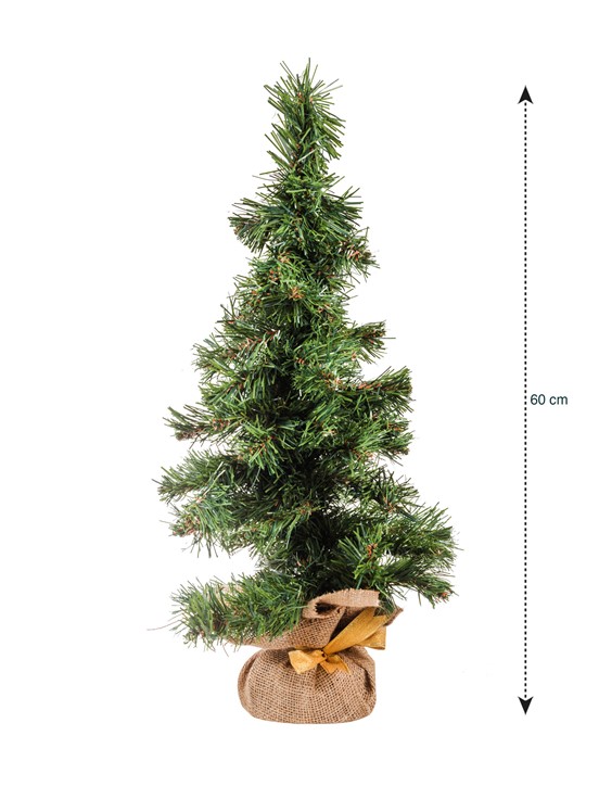 Dekoratif Çam Ağacı 60 cm YEŞİL BASKILI