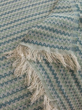 Çift Kişilik Yatak Örtüsü MAVİ BASKILI