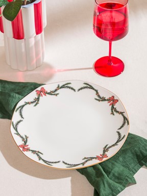 Servis Tabağı KARIŞIK BASKILI